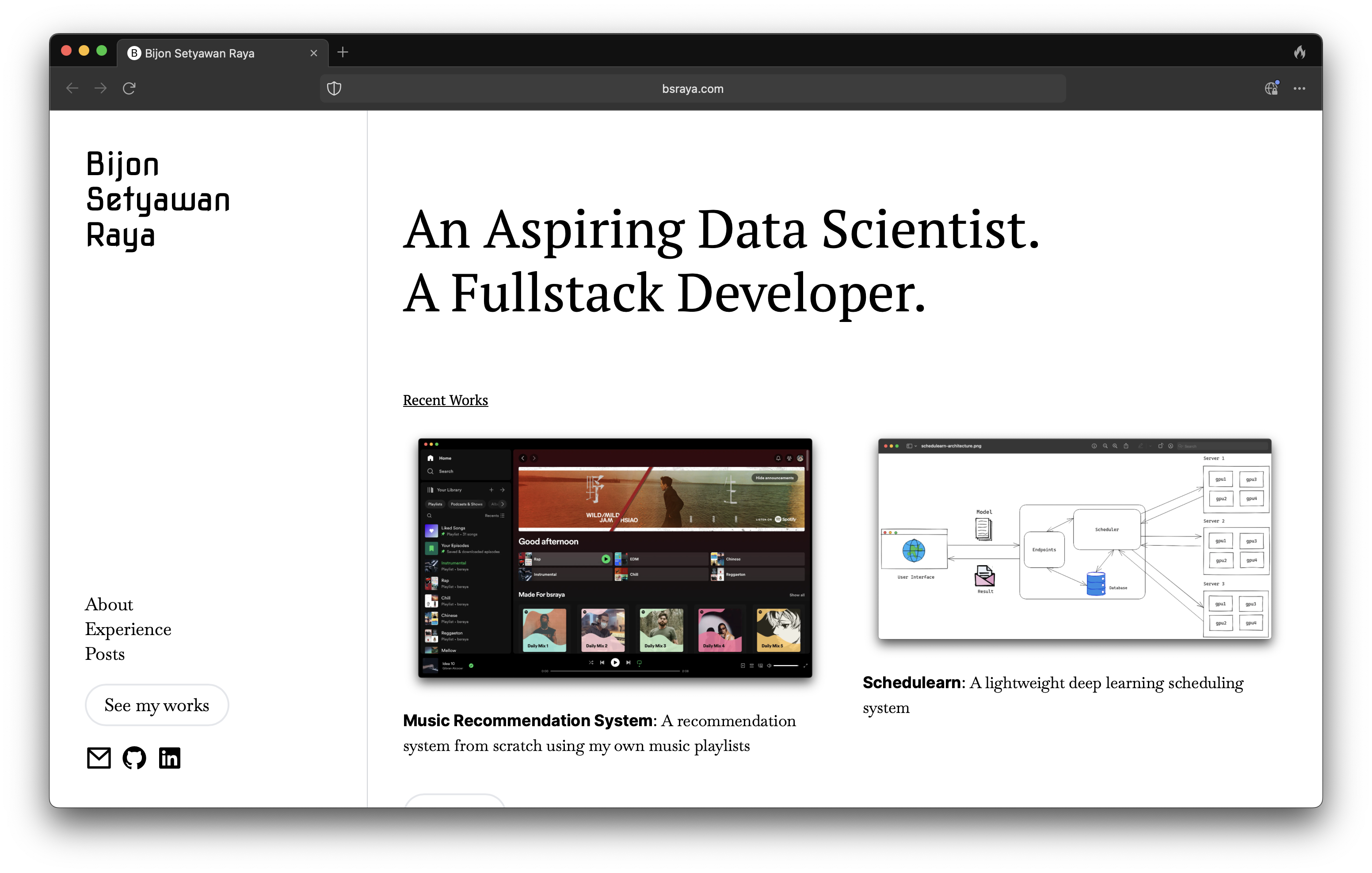 Personal website version 3.0