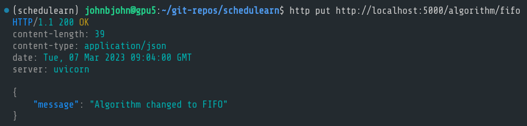 
Changing to FIFO on the fly
